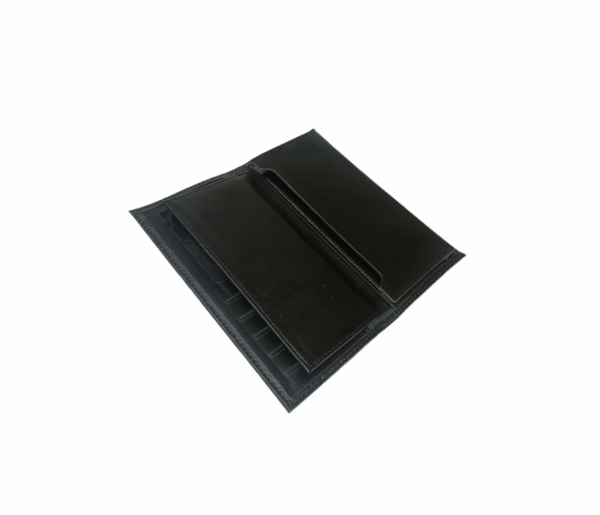 کیف پول بزرگ چرم طبیعی مشکی