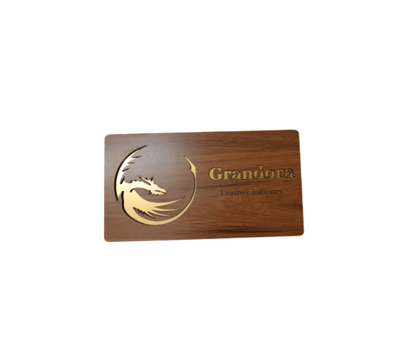 کیف پول چرم طبیعی قهوه‌ای - جعبه فندوقی - Image 2